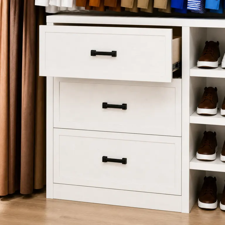 Three soft-close drawers
